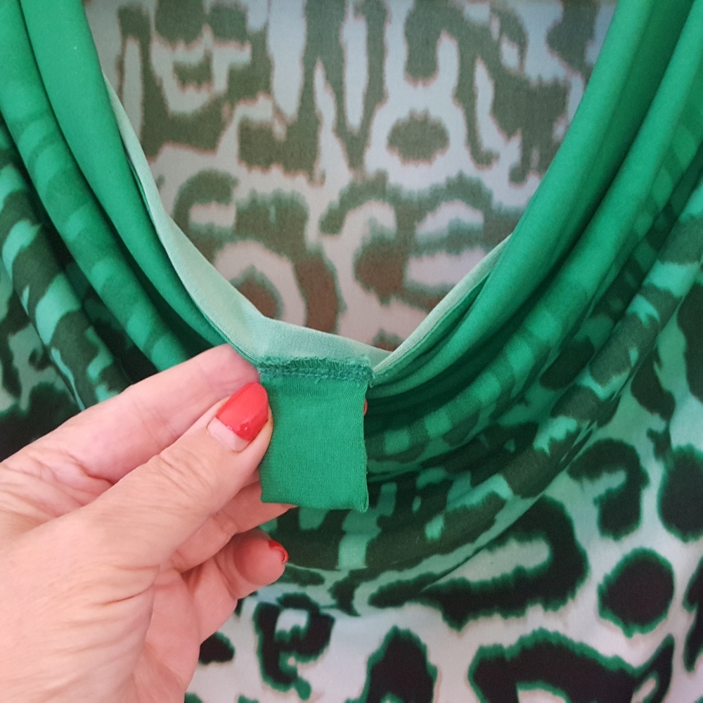 Calvin Klein Suitwear Cowl Neck Top XL - Picture 2 of 3